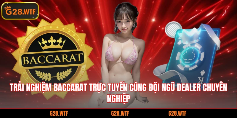 Trải nghiệm Baccarat trực tuyến cùng đội ngũ Dealer chuyên nghiệp